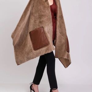 Burberry Tan and Brown Wrap